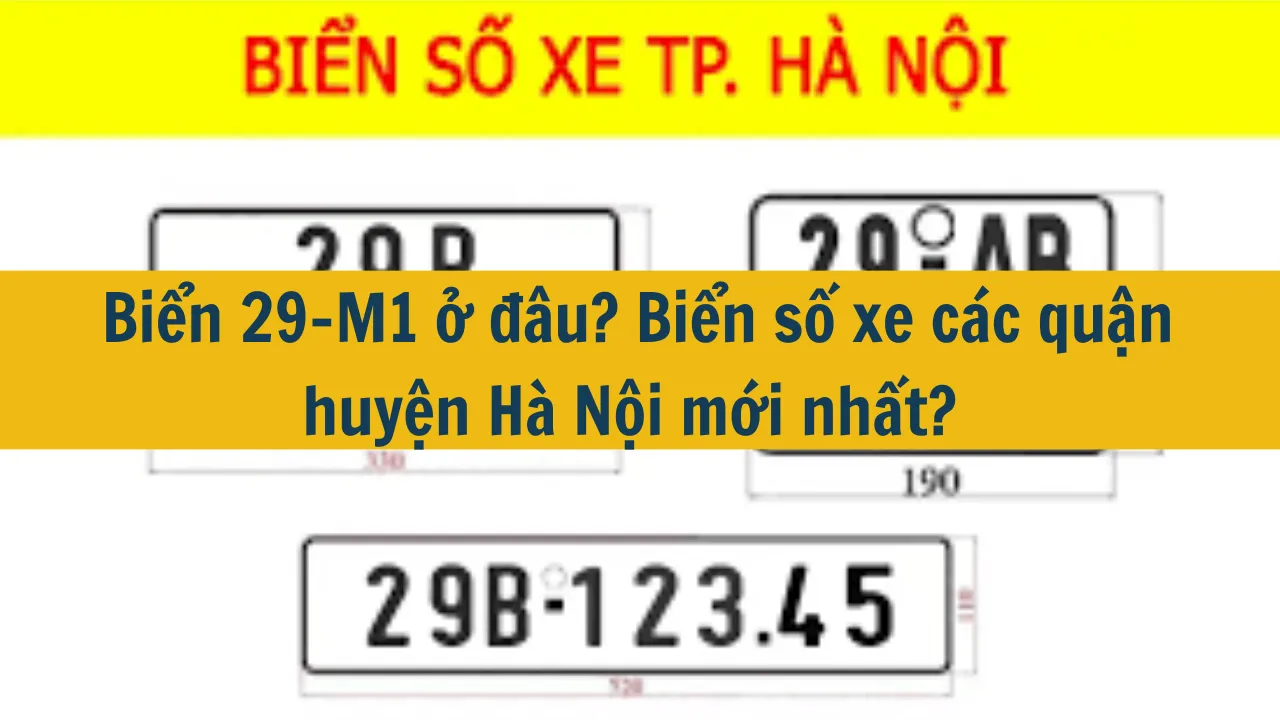 Biển số xe 29-M1 thuộc địa phận quản lý của huyện Thanh Trì thành phố Hà Nội