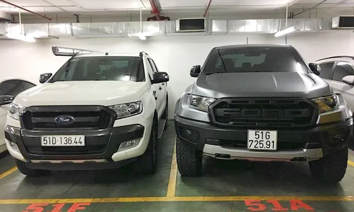 Ford Ranger Raptor xuất hiện với biển số xe con tại Việt Nam