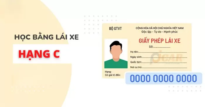 Bằng C lái được xe tải từ 3.500 kg trở lên