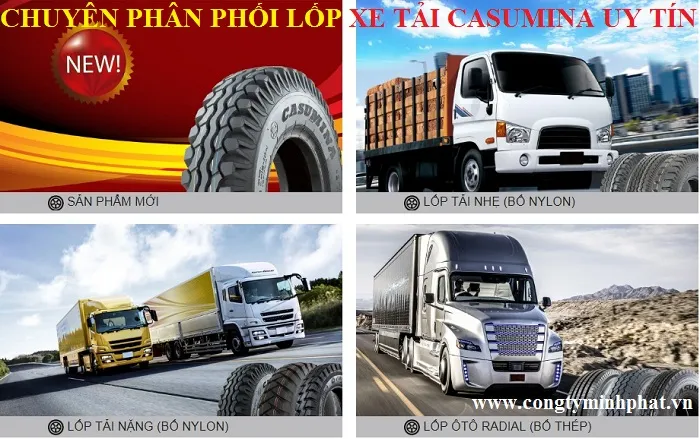 Bảng giá lốp xe tải Casumina tại Hà Nội