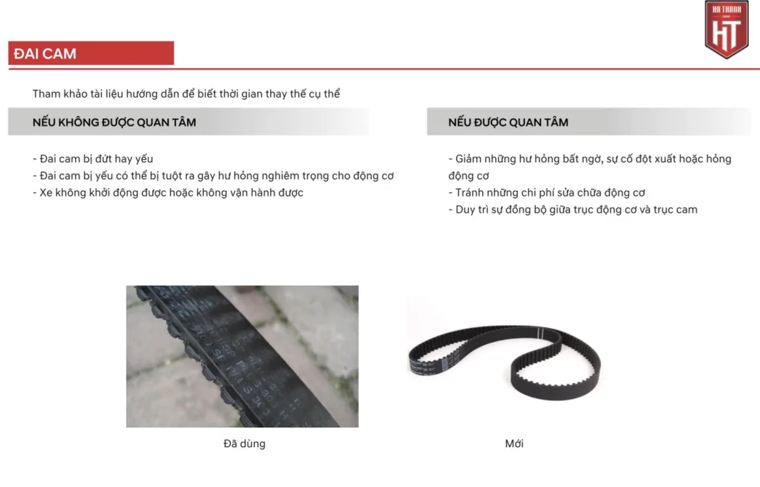 Bảo dưỡng đai cam