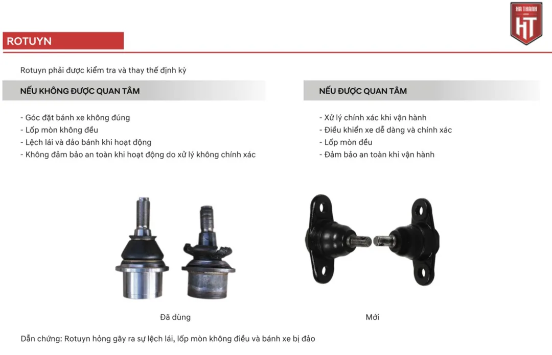 Bảo dưỡng Rotuyn