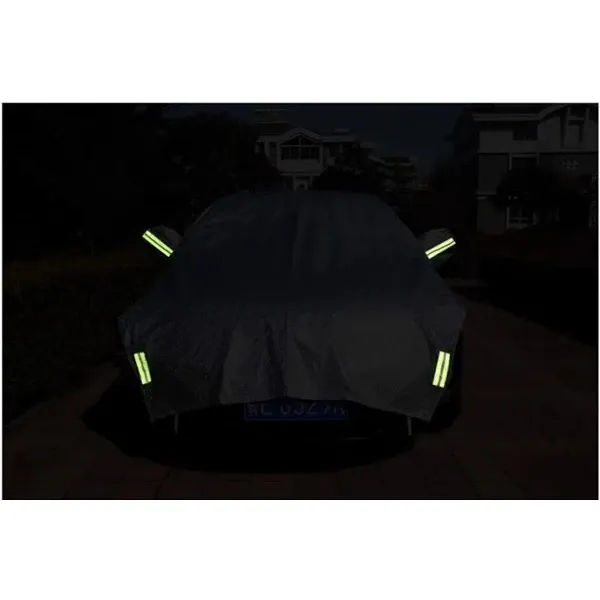 bạt phủ nửa xe ô tô có vạch phản quang