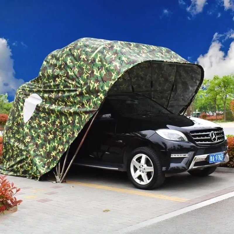 Bạt phủ ô tô tự động vải PVC rằn ri với thiết kế họa tiết mạnh mẽ và cá tính