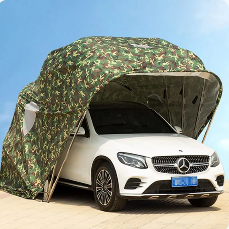 Cơ chế tự động giúp bạt phủ ô tô tự động che nắng, mưa toàn diện cho xe