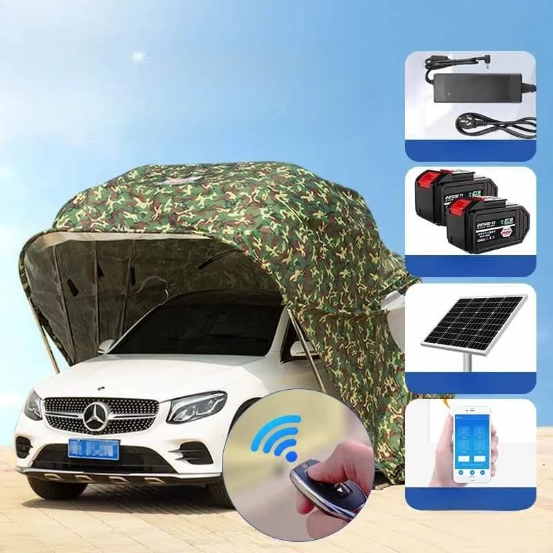 Bạt phủ ô tô tự động điều khiển từ xa với remote cầm tay tiện lợi và dễ sử dụng