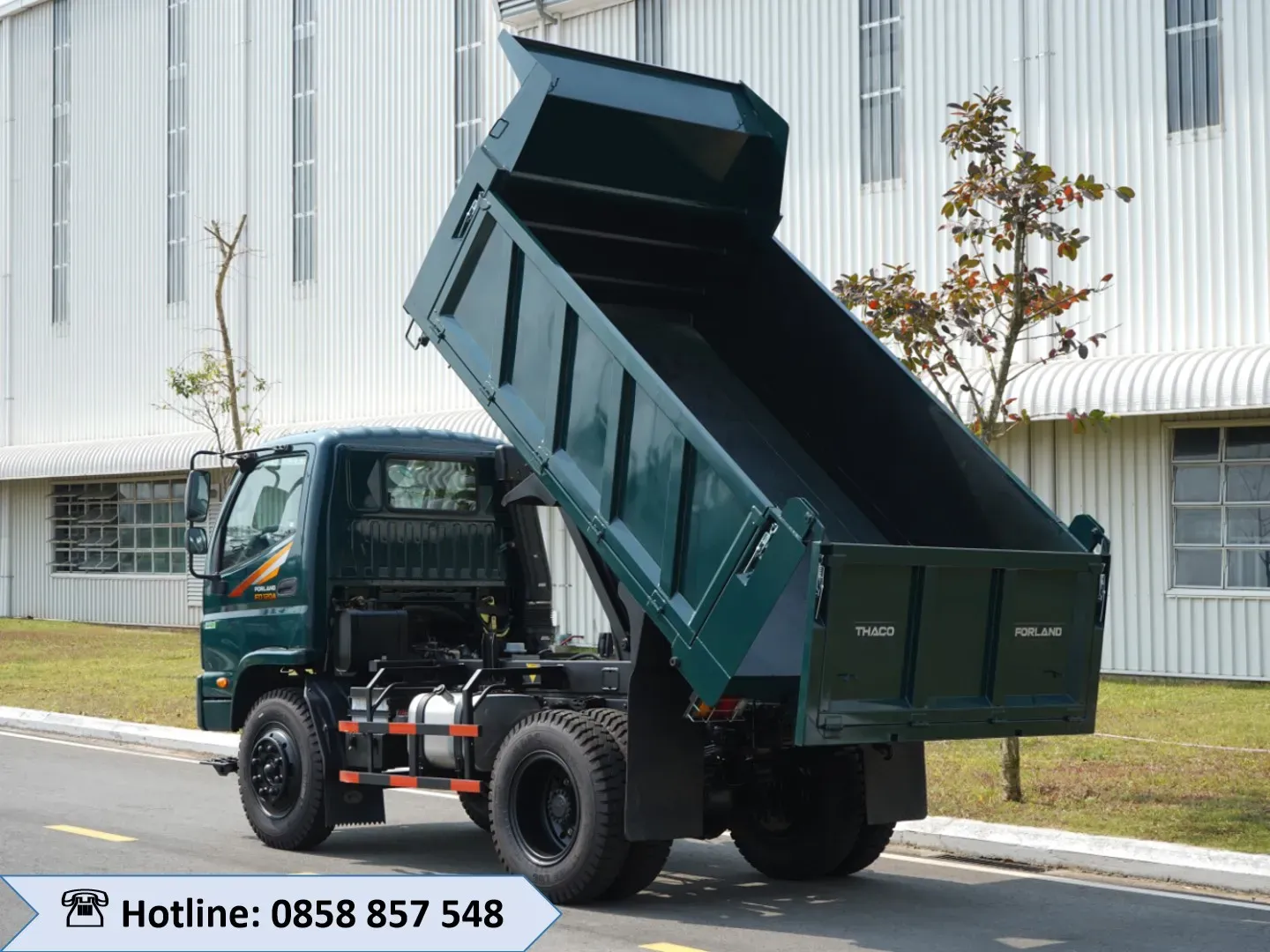 Ngoại thất mạnh mẽ của dòng xe ben 6 tấn Forland FD120A