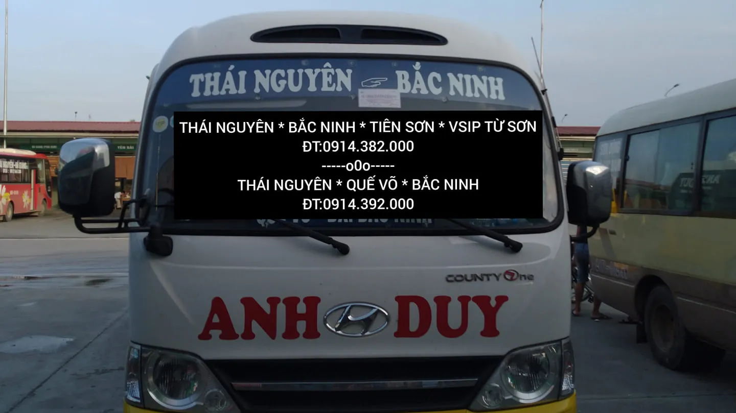 Nhà xe Anh Duy chuyên tuyến Thái Nguyên Bắc Giang