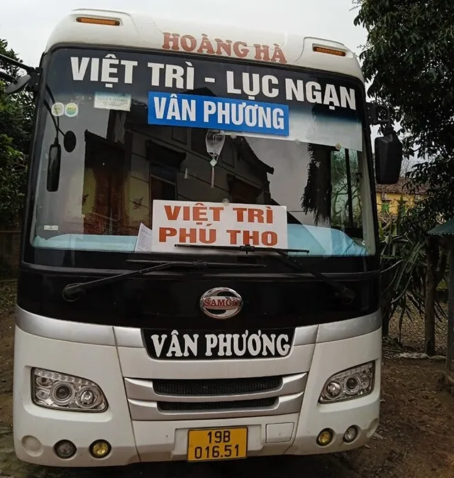 Nhà xe Vân Phương: Việt Trì – Lục Ngạn