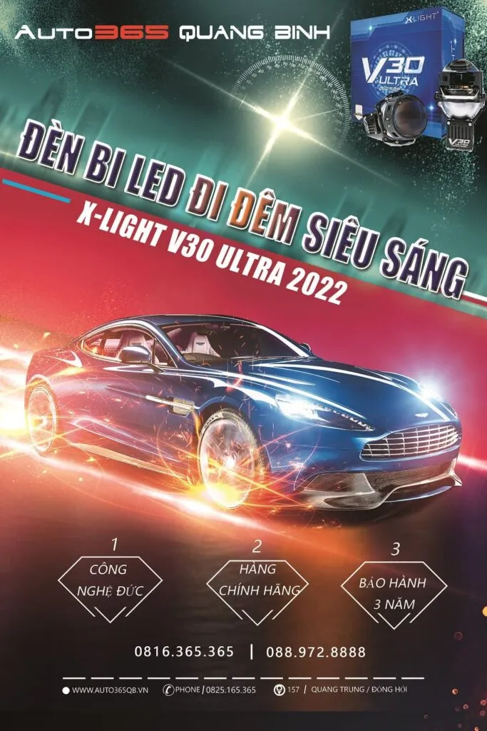 Bi LED X-Light V30 Ultra 2022 với công nghệ chiếu sáng tiên tiến