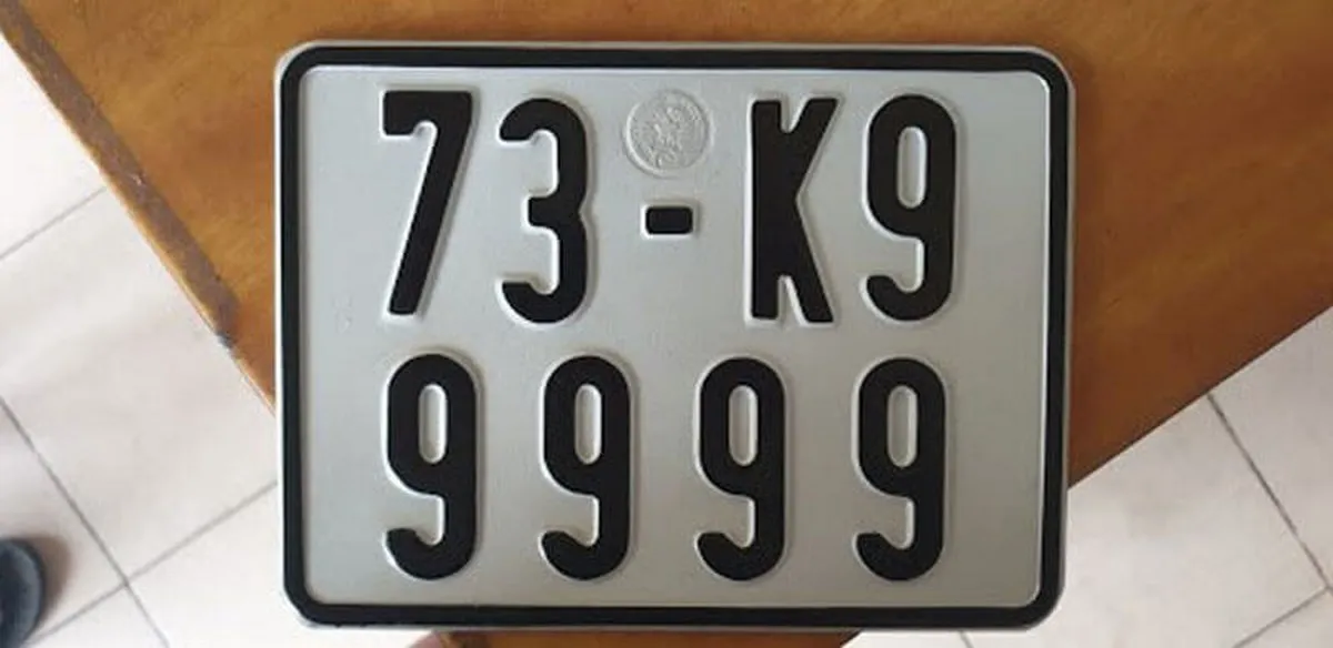 Hình ảnh minh họa biển số tứ quý, biểu tượng của biển số xe đẹp