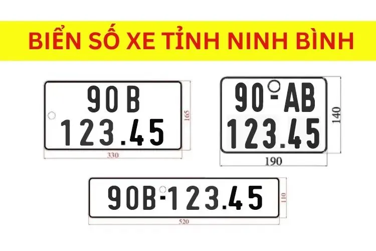 Ký hiệu biển số xe 90 là của tỉnh Ninh Bình theo quy định mới nhất