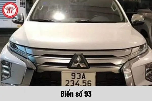 Biển số xe 93 là của tỉnh Bình Phước, ký hiệu dùng cho ô tô và mô tô
