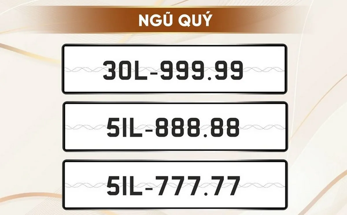 Biển số tứ quý, ngũ linh là biểu tượng của quyền lực