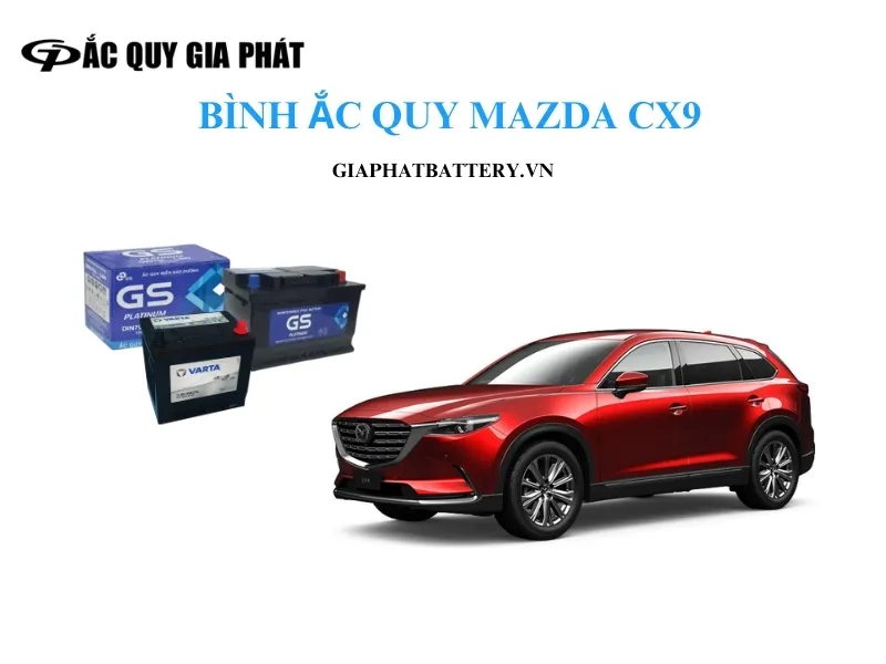 Hình ảnh minh họa bình ắc quy EFB chuyên dụng cho xe ô tô Mazda CX9 có hệ thống i-Stop, giúp kéo dài tuổi thọ và hiệu năng xe