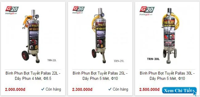 Bình tạo bọt tuyết rửa xe ô tô