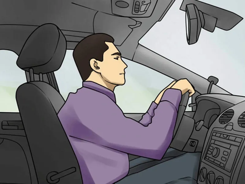 Bình tĩnh và tìm vị trí mở cửa xe ở khu vực ghế lái