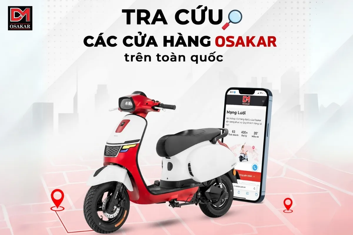 bình ắc quy xe điện xmen OSAKAR được bán trên toàn quốc