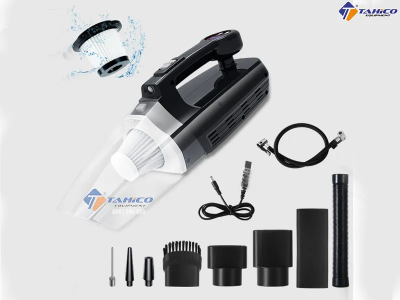 Máy hút bụi mini bốn trong một, dụng cụ rửa xe ô tô đa năng