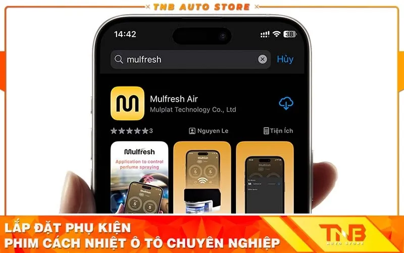 Cài đặt ứng dụng Mulfresh Air từ AppStore hoặc Google Play