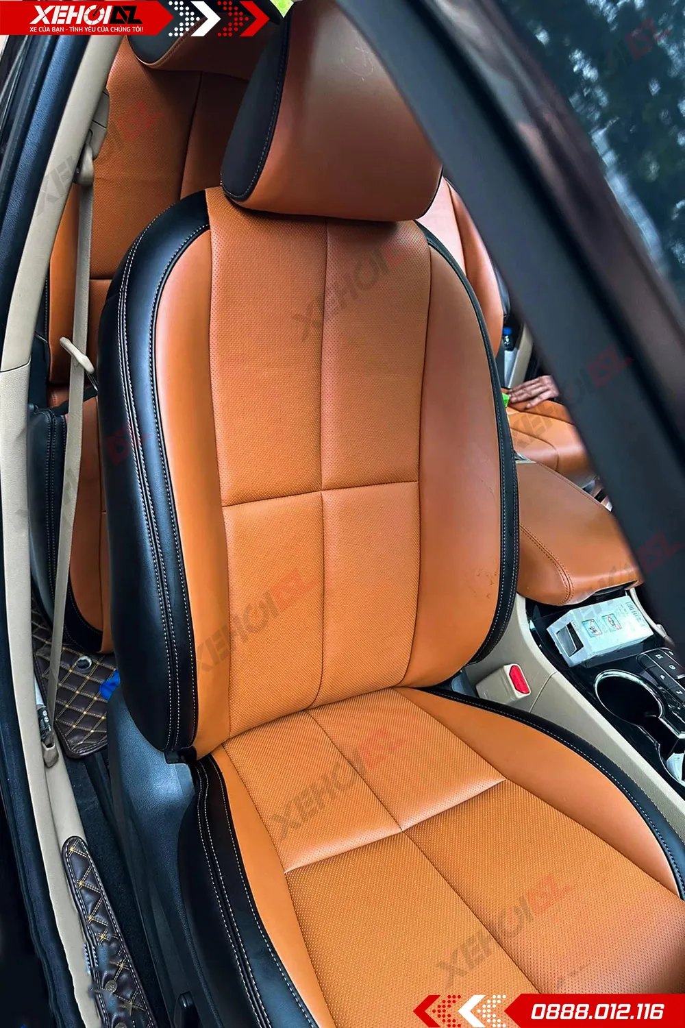 Bọc ghế da ô tô may múi dọc hình 02