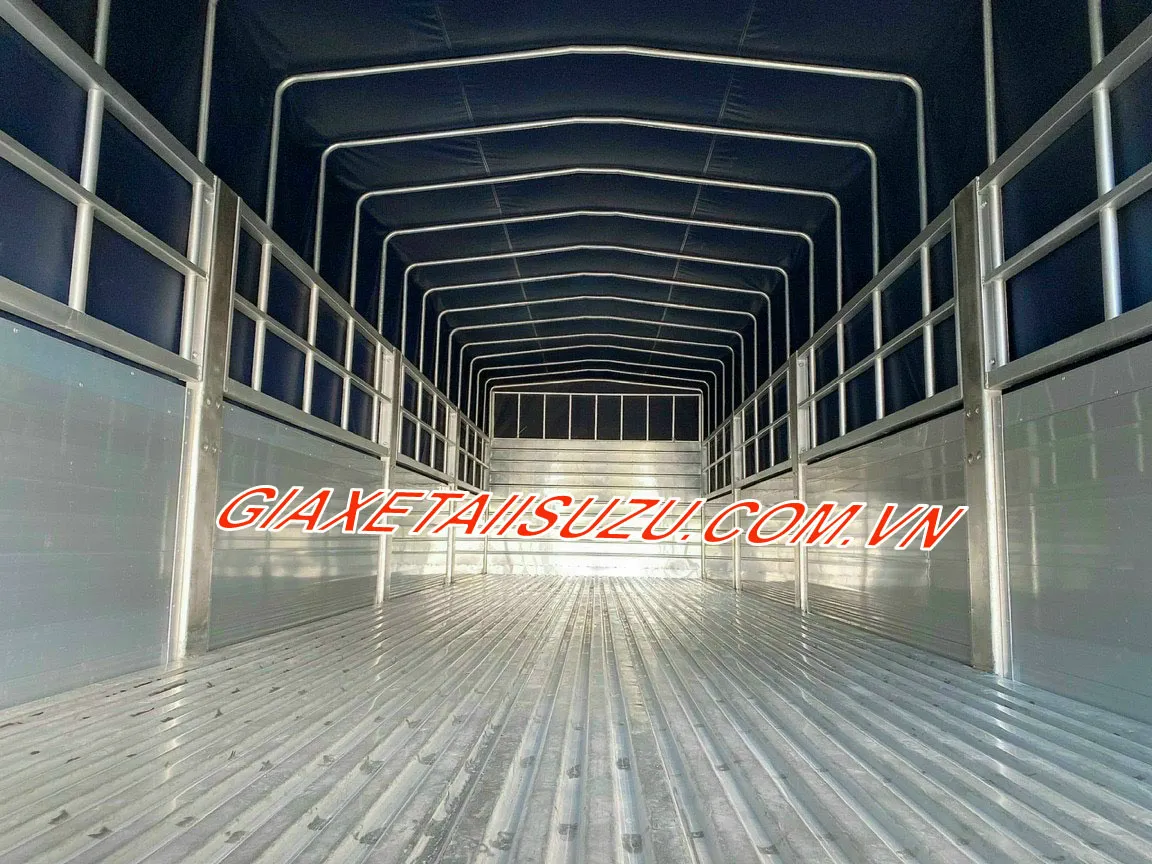 Thùng bửng nhôm lượm sóng xe Isuzu FVM 1500