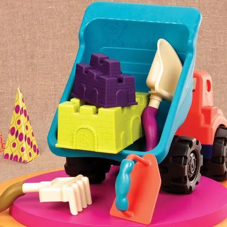 Chi tiết thùng xe ben khổng lồ đồ chơi