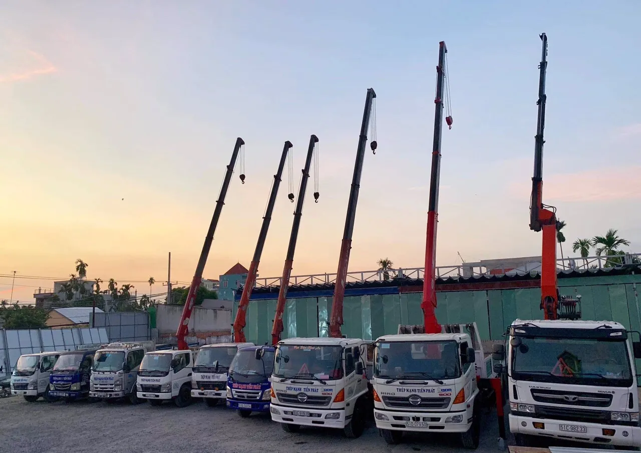 Các loại xe cẩu tải tại Mạnh Tiến Phát sẵn sàng phục vụ quý khách hàng