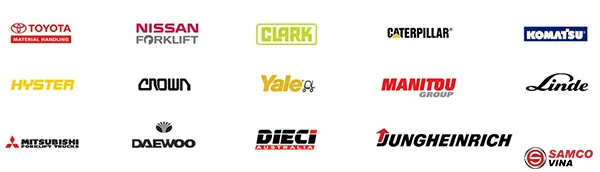 Logo các hãng sản xuất xe nâng kéo hàng bằng tay uy tín
