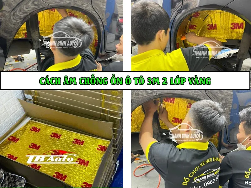 Cách âm chống ồn 3M 2 lớp vàng giảm được 50-70% tiếng ồn