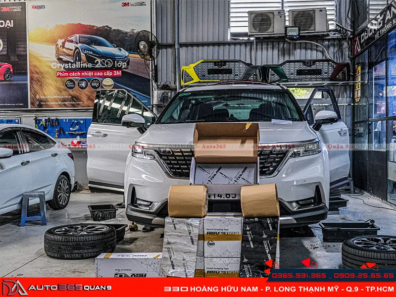 Cách âm chống ồn xe Kia Carnival full xe với vật liệu Hita ASV cao cấp