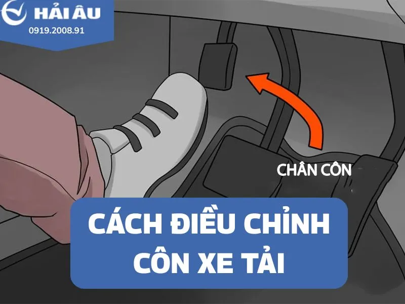Các bước căn chỉnh hệ thống côn xe tải