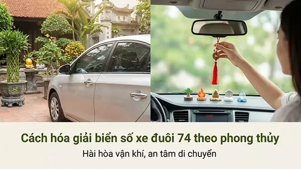 Các phương pháp phong thủy giúp hóa giải năng lượng xấu của biển số 74