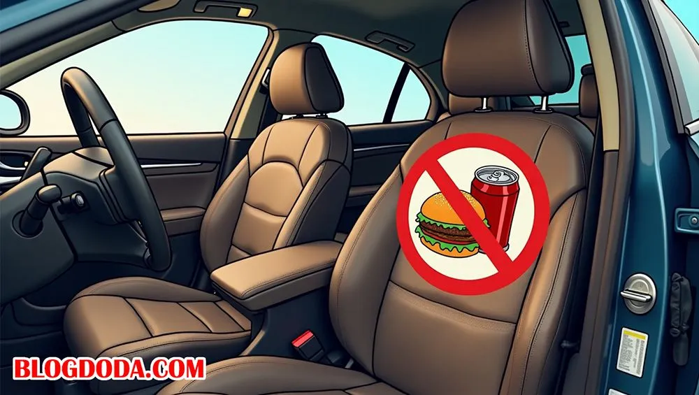 Không ăn uống trên xe cũng giúp ô tô không có mùi