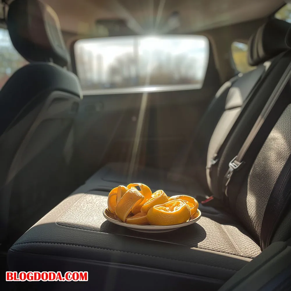 Dùng vỏ bưởi hút mùi loại bỏ mùi ô tô mới khó chịu