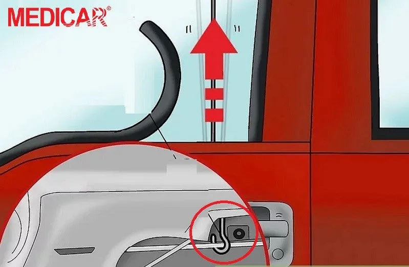 Thanh sắt nhỏ được uốn cong dùng để mở chốt khóa cửa ô tô