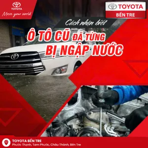 Chi tiết nội thất và gầm ghế của xe bị ngập nước