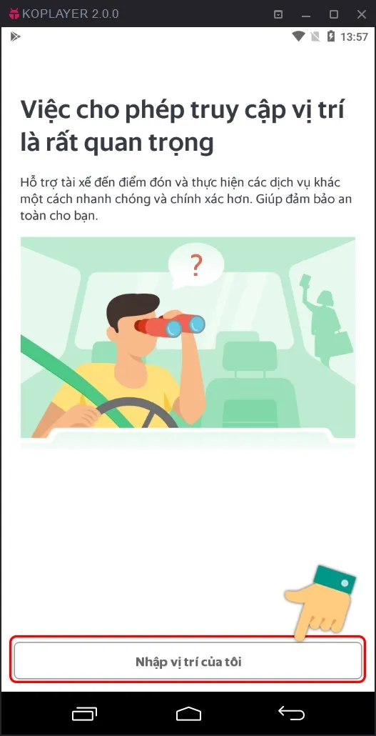 Nhập vị trí của tôi