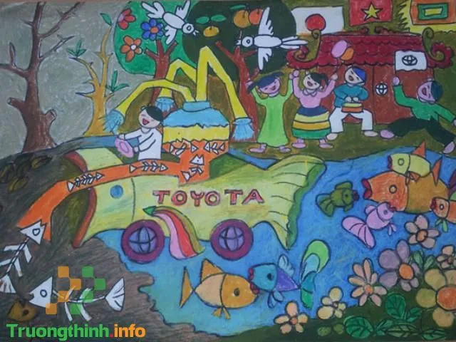 Tranh vẽ ô tô và phương tiện giao thông khác