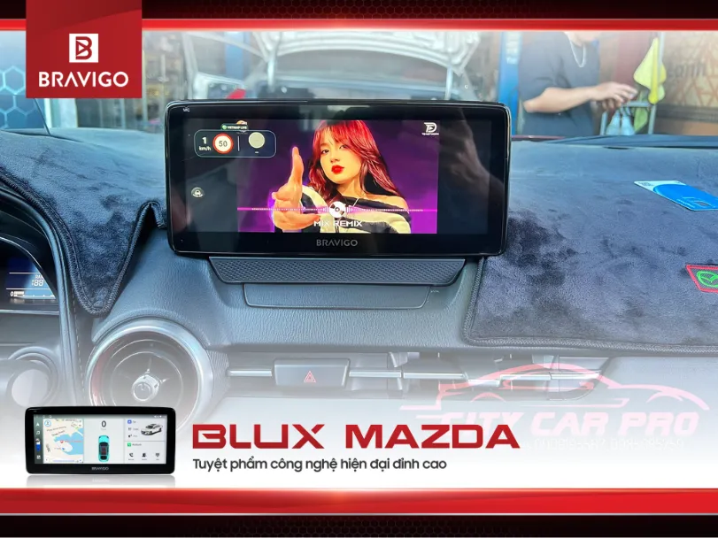Hình ảnh chi tiết sản phẩm màn hình BRAVIGO BLUX MAZDA