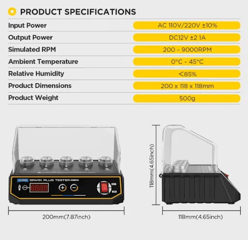 Kỹ thuật viên đang dùng dụng cụ chuyên dụng để tháo và kiểm tra bugi ô tô
