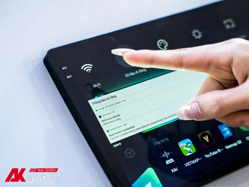 Cài đặt wifi cho màn hình android ô tô