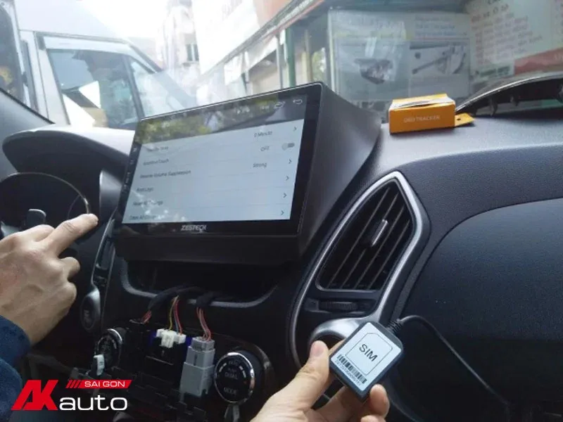 Cài đặt sim 4G cho màn hình android ô tô
