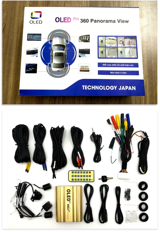 Bộ Sản Phẩm Camera 360 Oled Pro AHD Với Chip Sony Cao Cấp