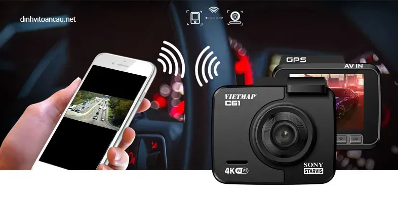 Camera hành trình Vietmap C61 có tính năng cảnh báo giao thông