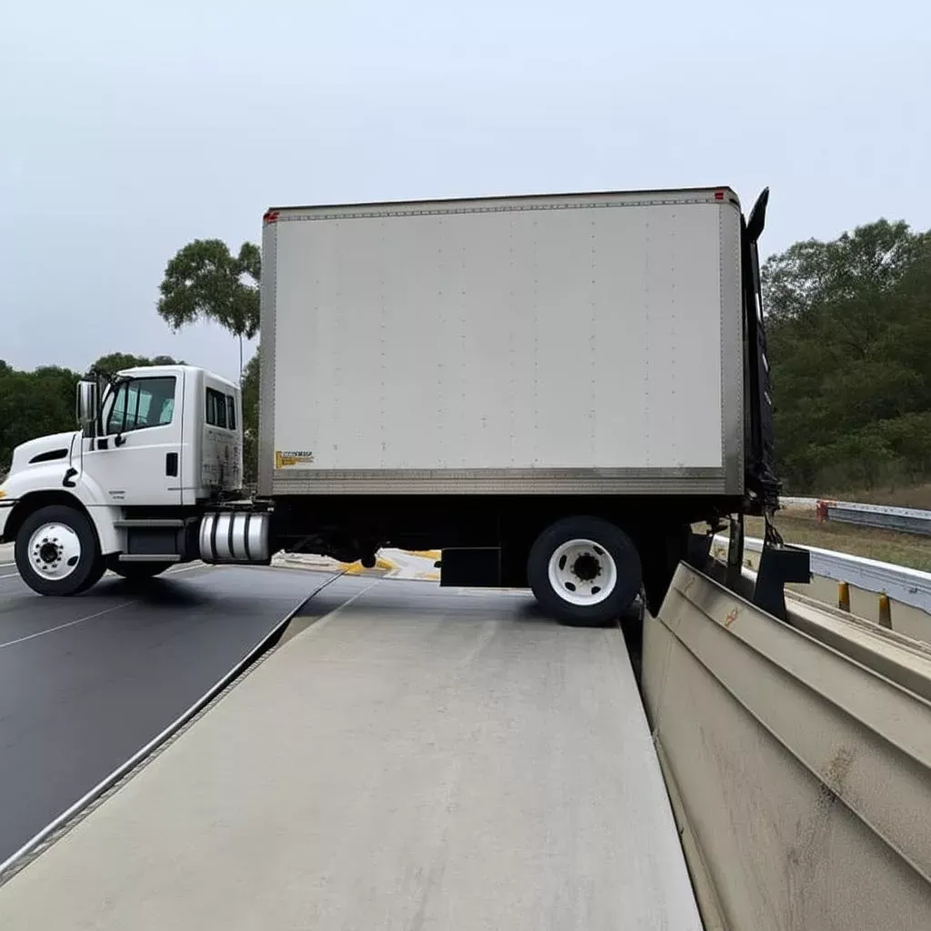 Điều chỉnh tốc độ nhẹ nhàng khi lên cầu để xe không bị cạ gầm