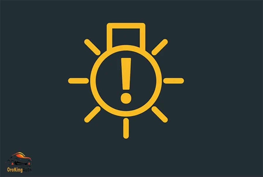 Đèn cảnh báo dấu chấm than trên ô tô khi đèn ngoại thất bị hỏng