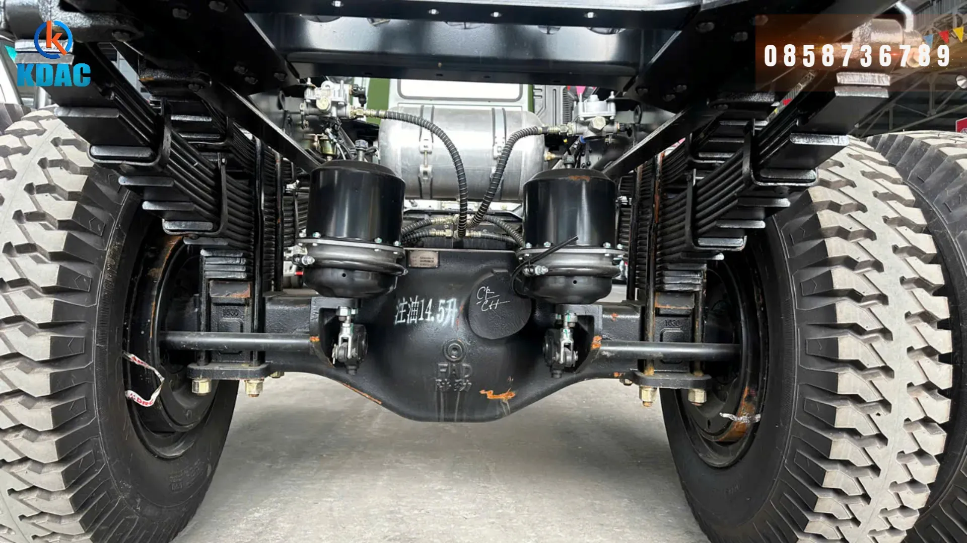 Hệ thống cầu số phanh xe tải Chiến Thắng 9 tấn 2 cầu bền bỉ và an toàn