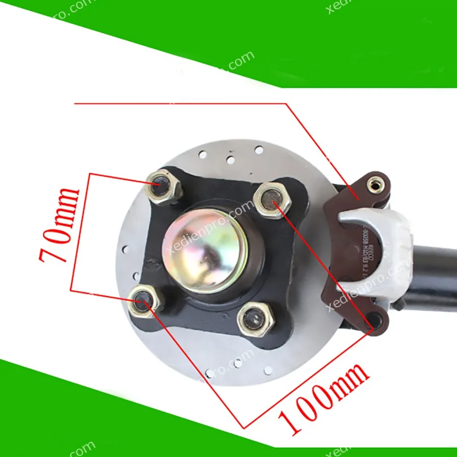 Chi tiết gối đỡ vòng bi và trục lái xe điện tự chế