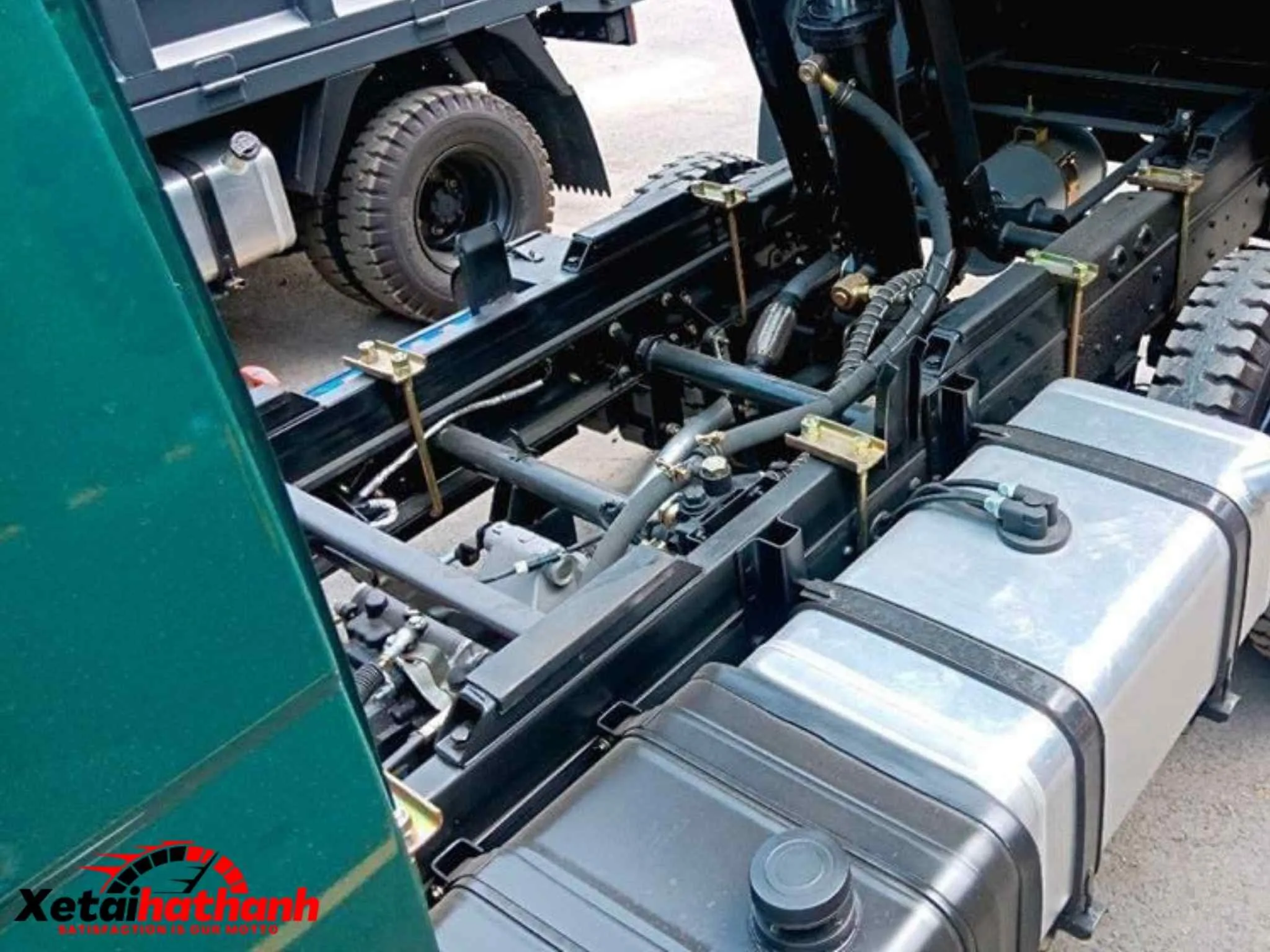 Khung gầm Chassi hình thang gia cường chịu tải của xe ben TMT 1 tấn